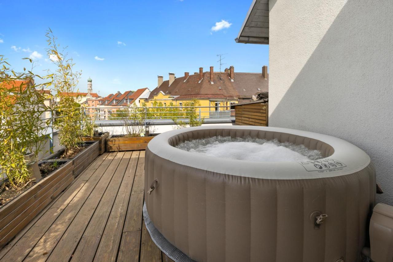 Arbio I Premium Penthouse Apartment Augsburg Exteriör bild