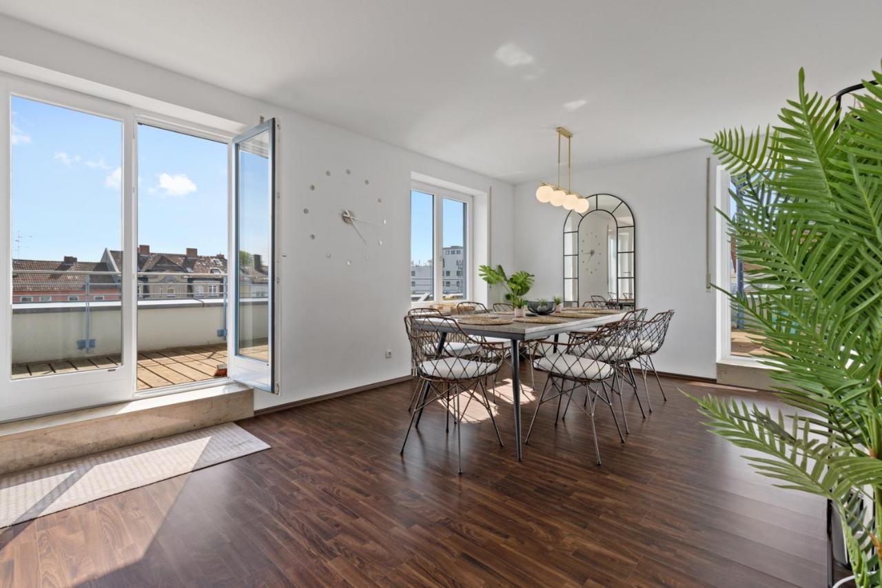 Arbio I Premium Penthouse Apartment Augsburg Exteriör bild