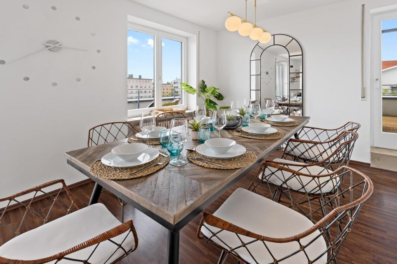 Arbio I Premium Penthouse Apartment Augsburg Exteriör bild