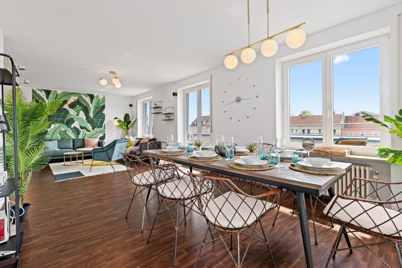 Arbio I Premium Penthouse Apartment Augsburg Exteriör bild