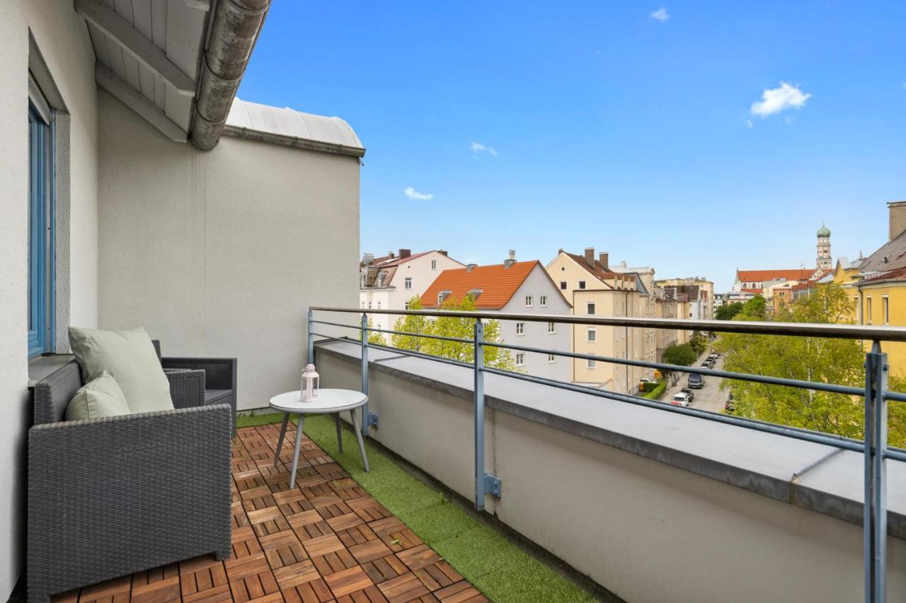 Arbio I Premium Penthouse Apartment Augsburg Exteriör bild