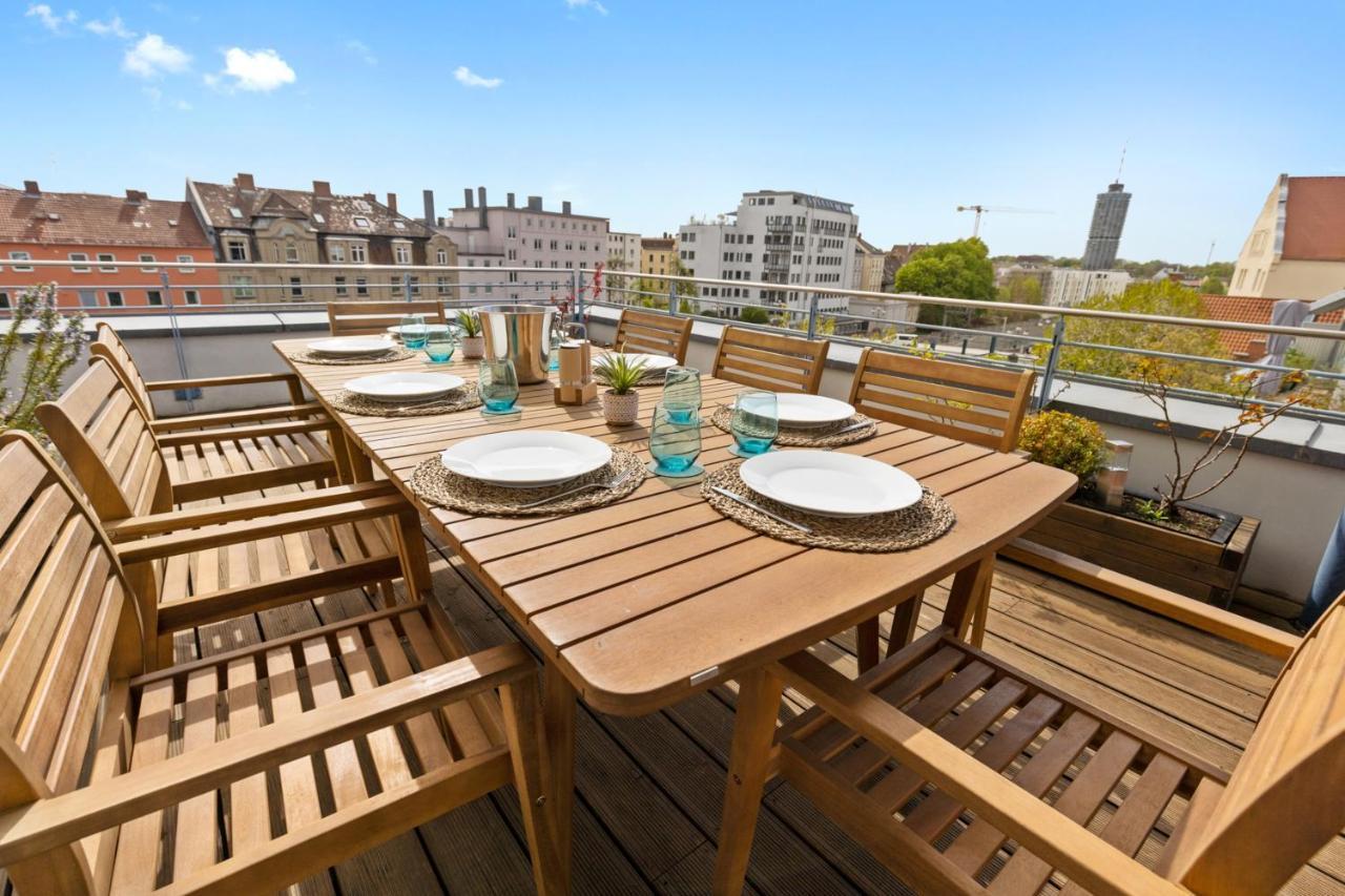 Arbio I Premium Penthouse Apartment Augsburg Exteriör bild